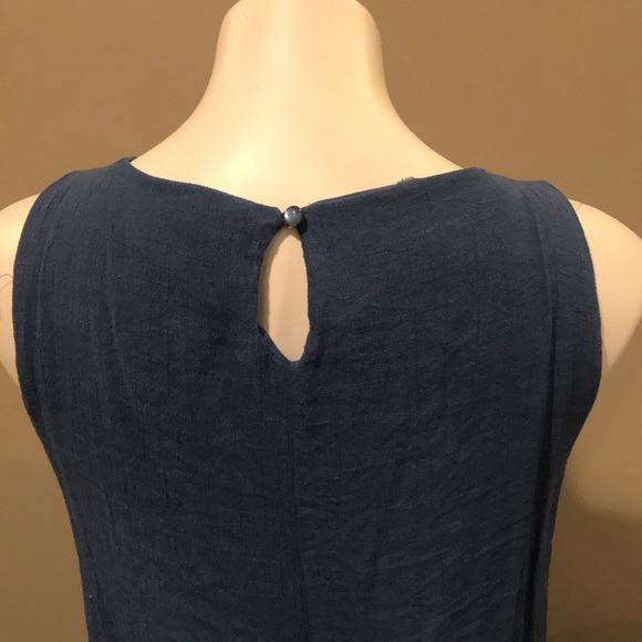 Blue Spring Dress Sz M - Picture 6 of 7